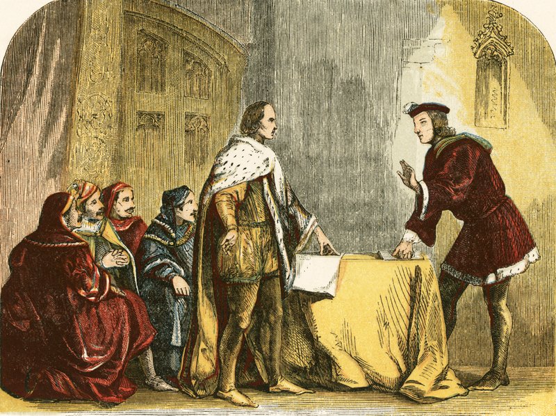 Buckingham błaga Richarda, księcia Glo
