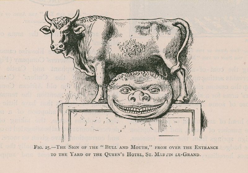 Bull and Mouth, Queens Hotel, St Martin Le Grand autorstwa English School