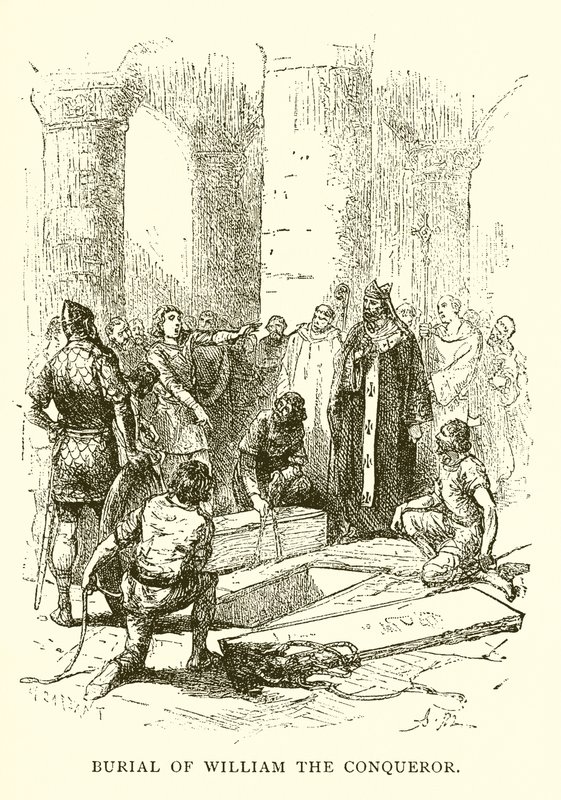 Pogrzeb Wilhelma Zdobywcy autorstwa English School