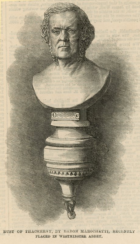 Popiersie Thackeraya autorstwa English School