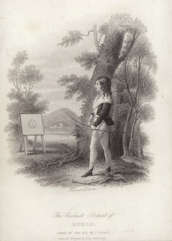 Byron w wieku 7 lat autorstwa English School