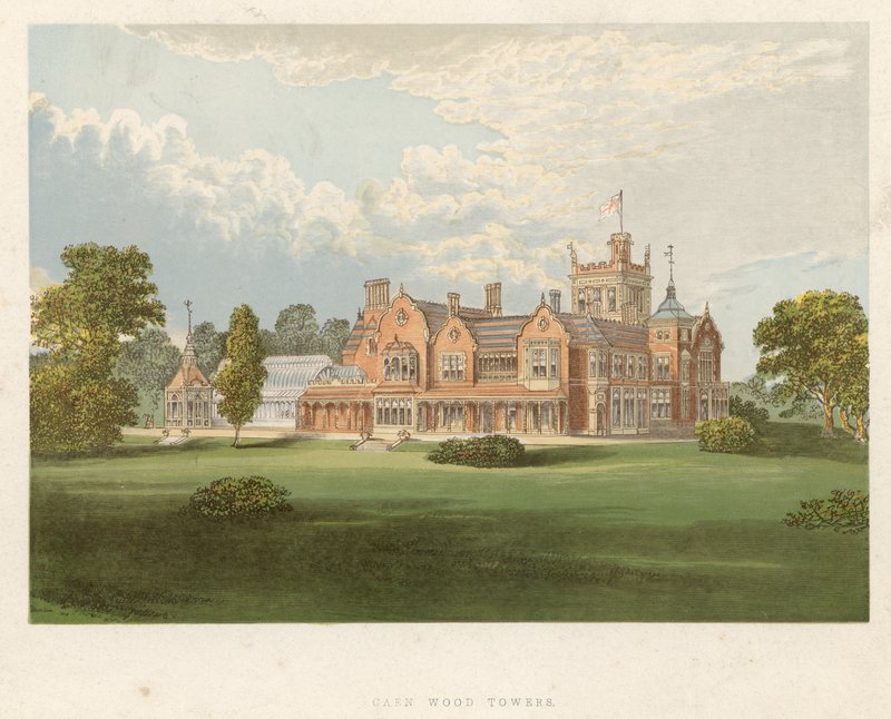 Caen Wood Towers, Middlesex, siedziba Earla Mansfielda autorstwa English School