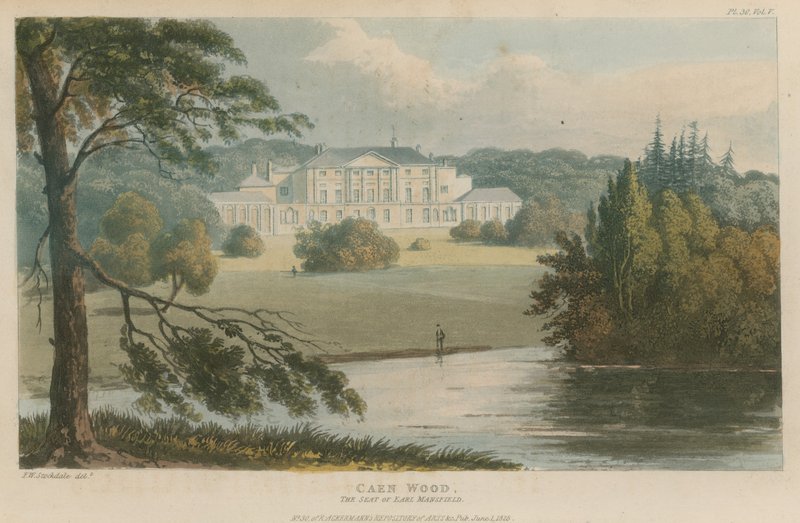 Las Caen, siedziba hrabiego Mansfielda autorstwa English School