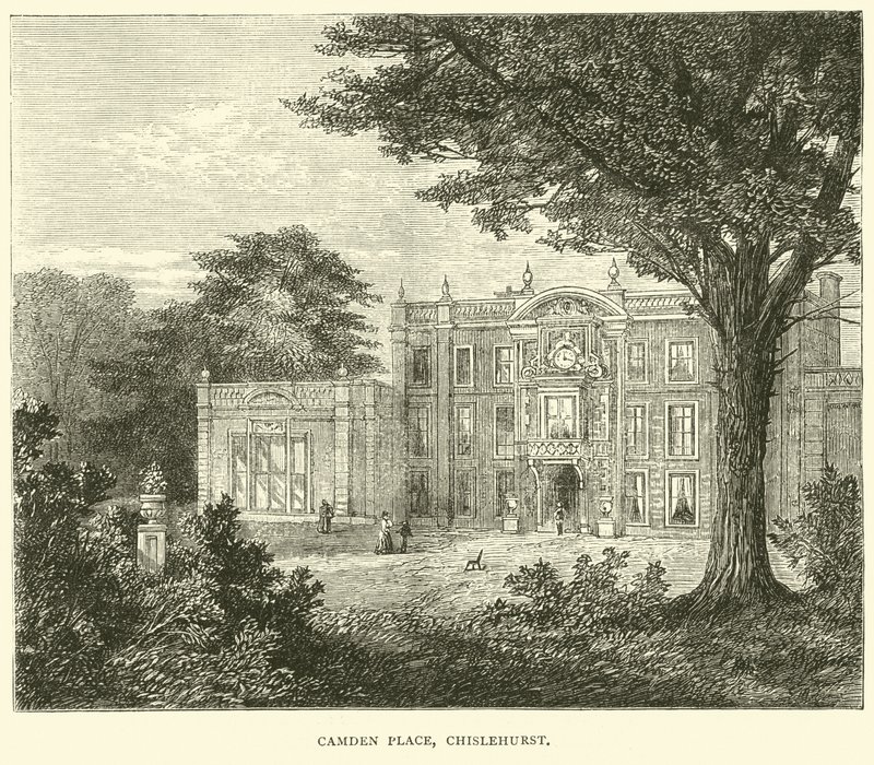 Camden Place, Chislehurst, wrzesień 1870 autorstwa English School