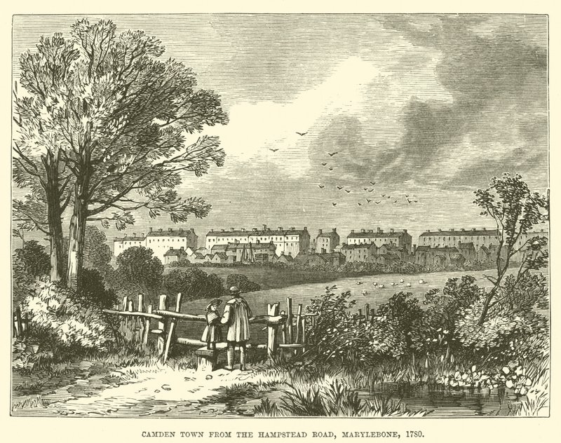 Camden Town od Hampstead Road, Marylebone autorstwa English School