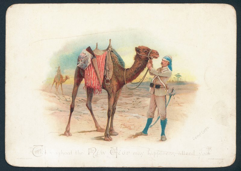 Kartka świąteczna Camel Corps autorstwa English School
