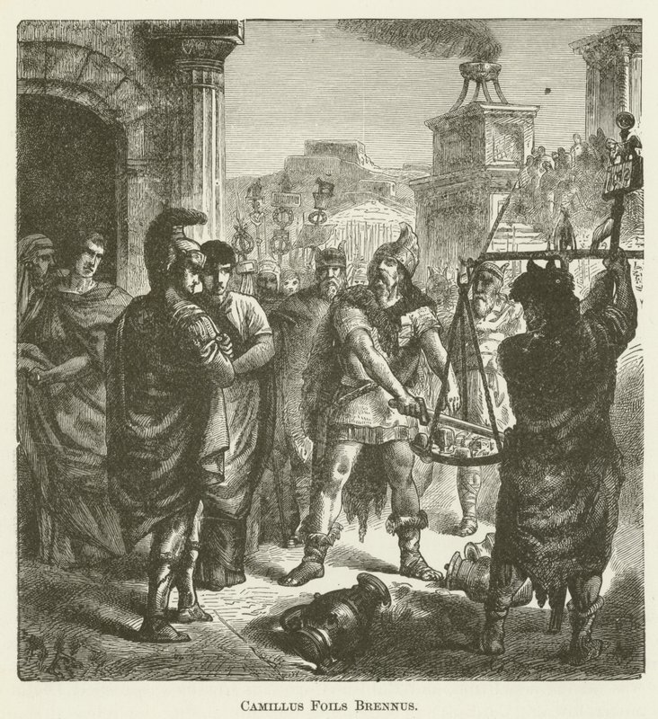 Folie Camillus Brennus autorstwa English School