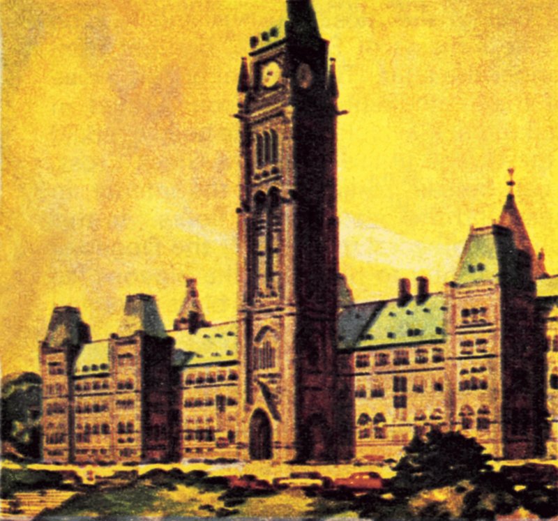 Parlament Kanady w Ottawie autorstwa English School