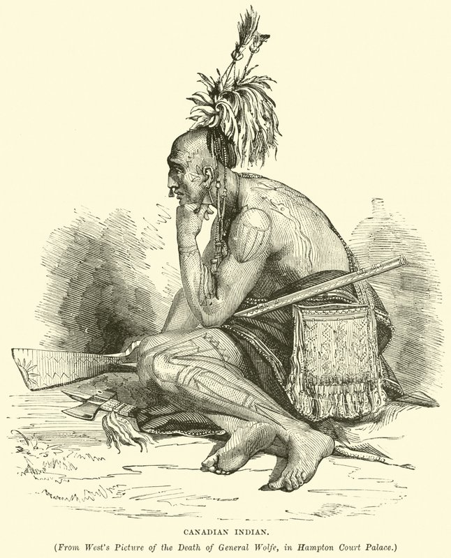 Kanadyjski Indianin autorstwa English School