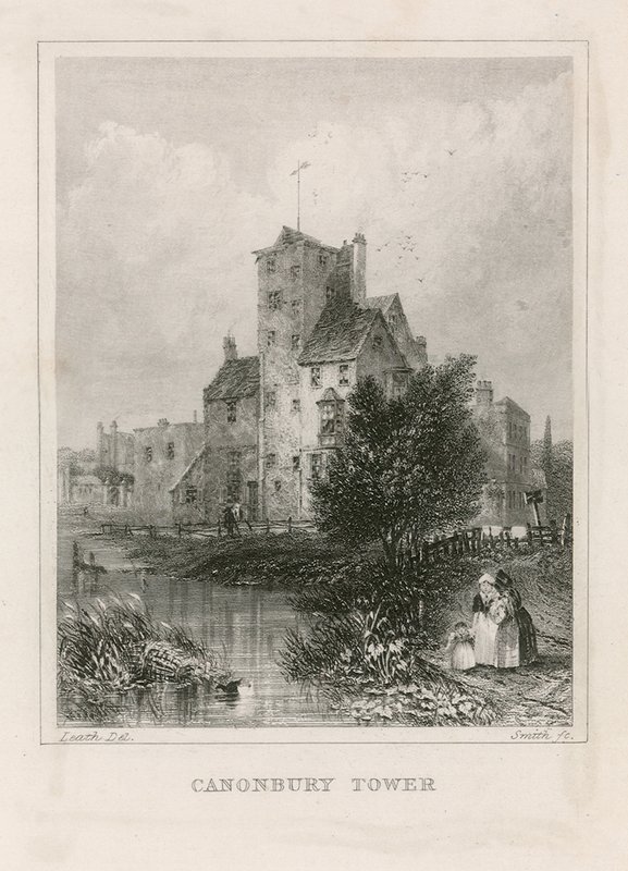 Dom i wieża Canonbury autorstwa English School