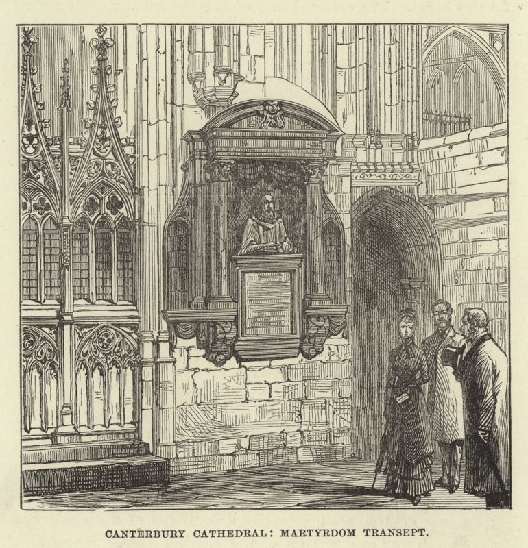 Katedra w Canterbury, transept męczeństwa autorstwa English School