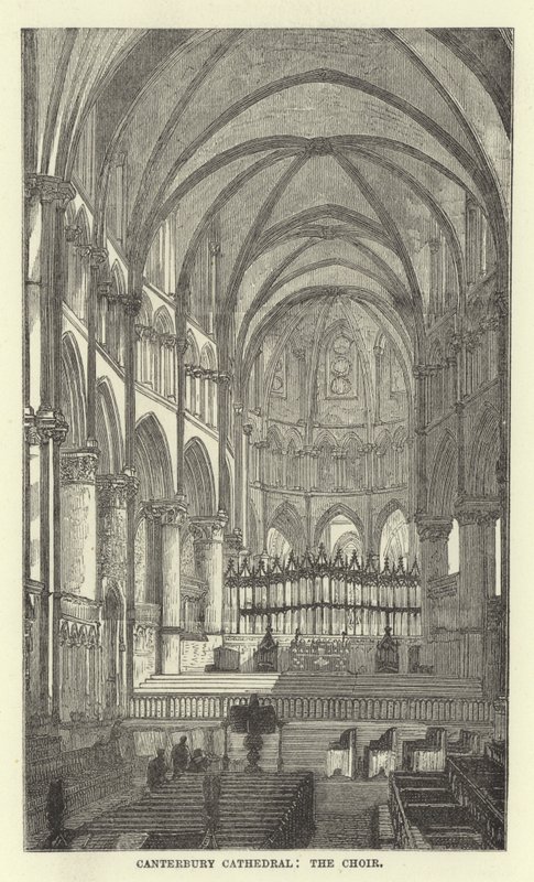 Katedra w Canterbury, chór autorstwa English School