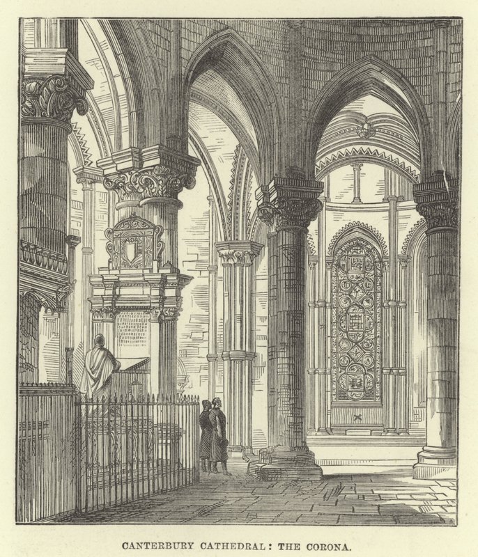 Katedra w Canterbury, korona autorstwa English School