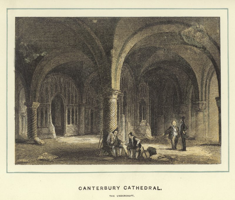 Katedra w Canterbury, podziemia autorstwa English School
