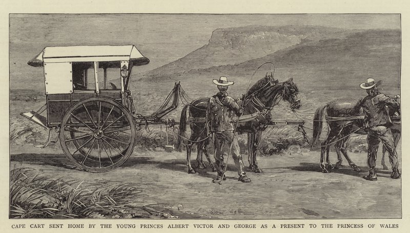 Cape Cart wysłany do domu przez młodych książąt Alberta Victora i George