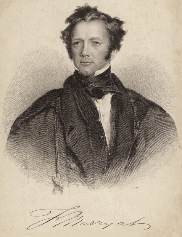 Kapitan Frederick Marryat autorstwa English School