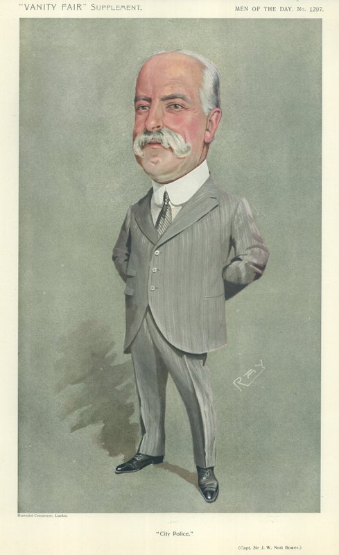Kapitan Sir William Nott-Bower autorstwa English School