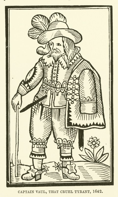 Kapitan Vaul, ten okrutny tyran, 1642 autorstwa English School