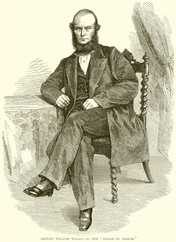 Kapitan William Wilson z Emilie St. Pierre autorstwa English School