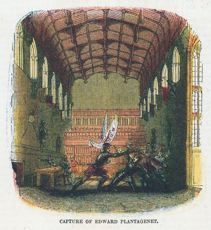 Schwytanie Edwarda Plantageneta autorstwa English School