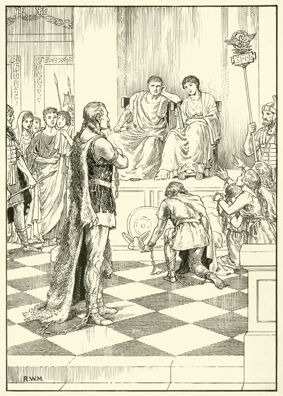 Caractacus (atrament na papierze) autorstwa English School