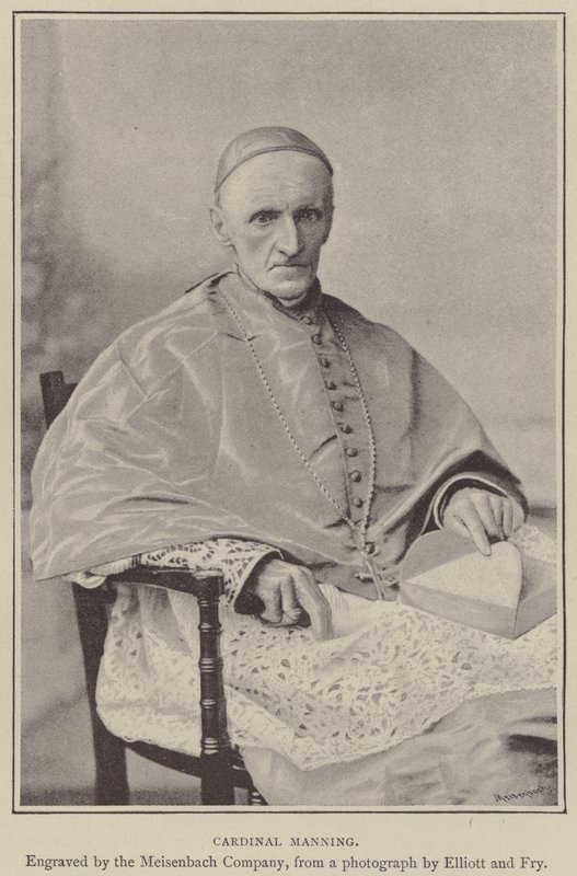Kardynał Manning (grawerunek) autorstwa English School
