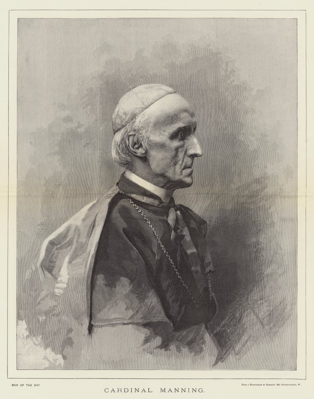 kardynał Manning (grawerunek) autorstwa English School