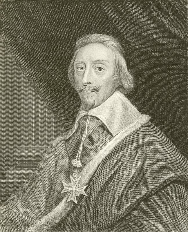 kardynał Richelieu autorstwa English School
