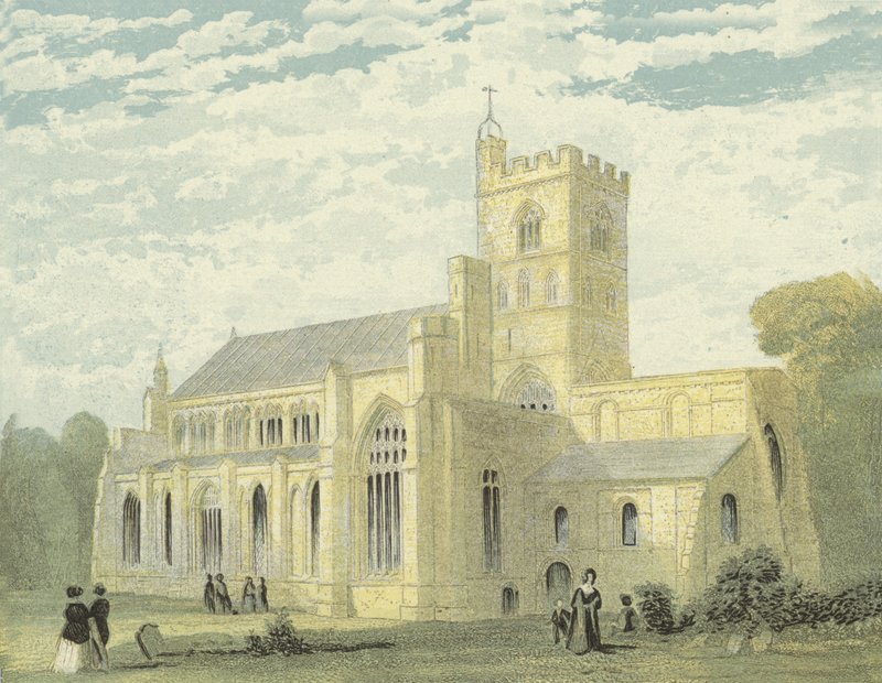 Katedra w Carlisle, widok na północny zachód autorstwa English School