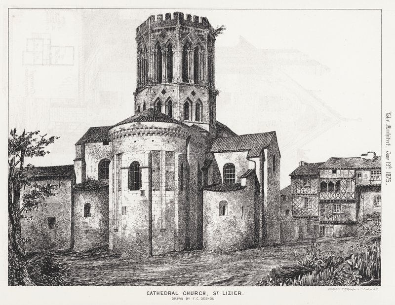 Kościół Katedralny, St Lizier (rycina) autorstwa English School