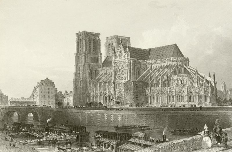 Katedra Notre-Dame — Paryż autorstwa English School