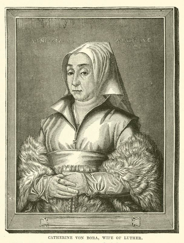 Katarzyna von Bora, żona Lutra (rycina) autorstwa English School