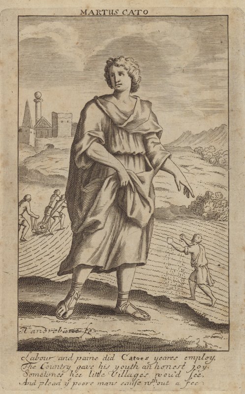 Katon Starszy, rzymski senator i historyk (rycina) autorstwa English School