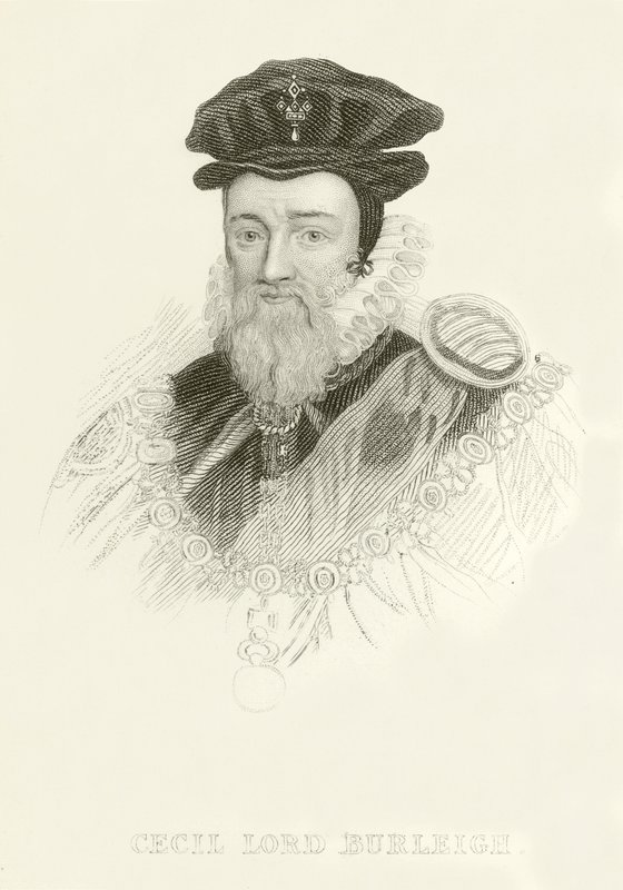 Cecil Lord Burleigh autorstwa English School