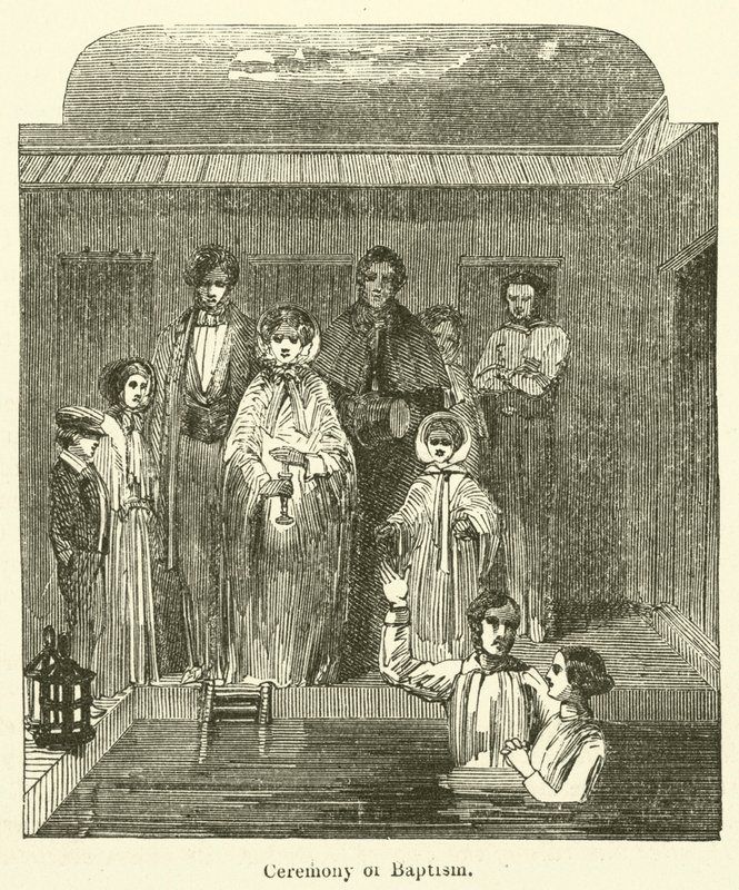 Ceremonia Chrztu (rycina) autorstwa English School
