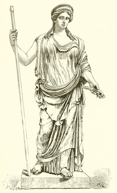 Ceres znaleziona w Ostii w 1856 r. (Muzeum Watykańskie) autorstwa English School