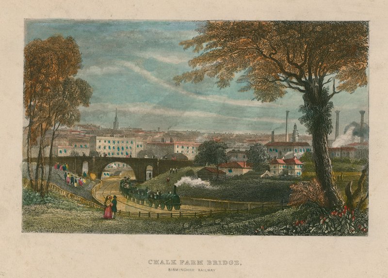 Chalk Farm Bridge, Londyn autorstwa English School