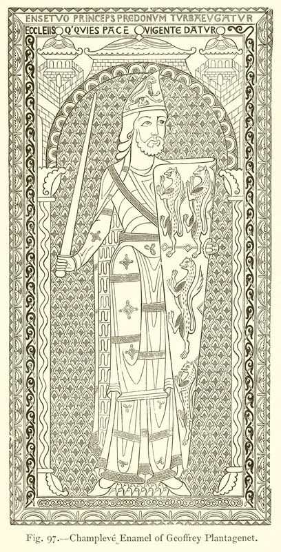 Emalia Champleve Geoffreya Plantageneta autorstwa English School