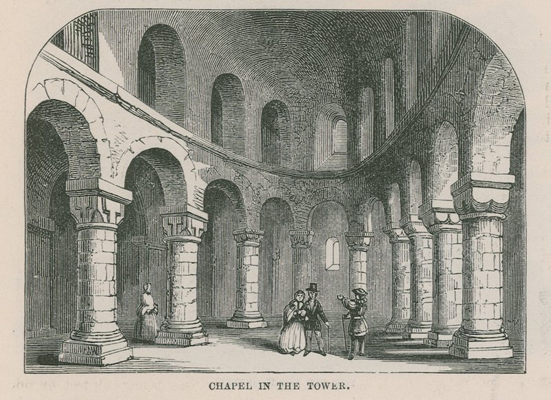 Kaplica w Tower of London autorstwa English School