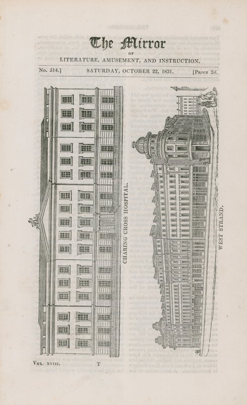 Szpital Charing Cross i West Strand autorstwa English School
