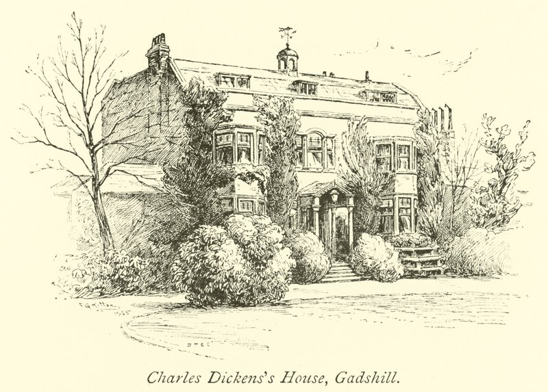 Dom Karola Dickensa, Gadshill autorstwa English School