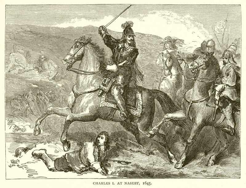 Karol I w Naseby, 1645 autorstwa English School