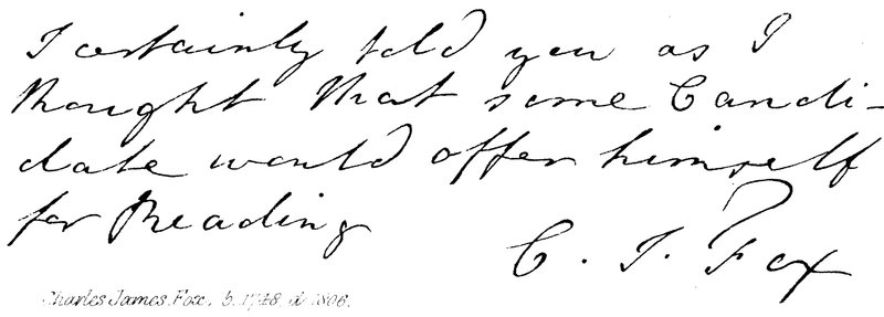 Charles James Fox, ur. 1748, d. 1806 autorstwa English School