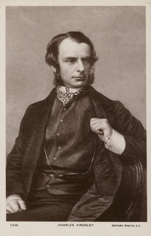 Charles Kingsley (1819-1875), angielski duchowny, historyk i powieściopisarz (litografia) autorstwa English School