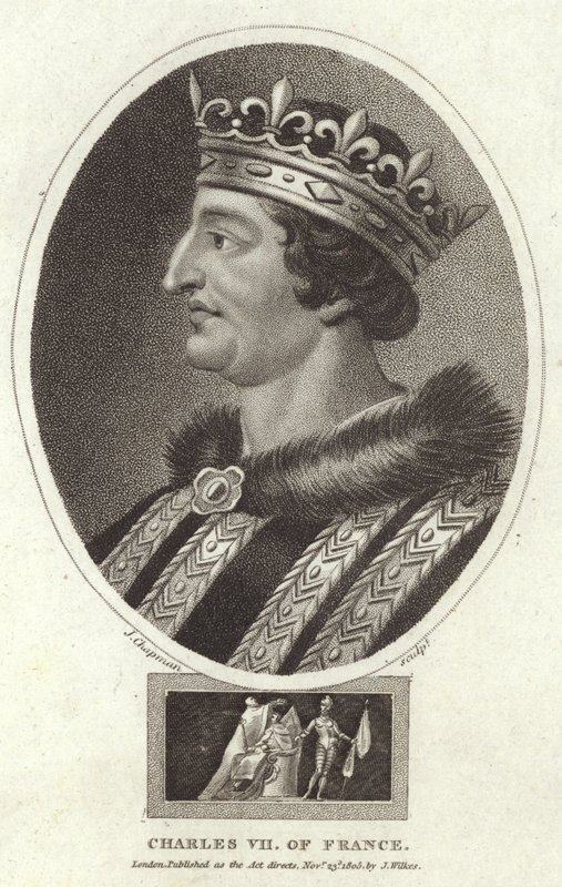 Karol VII z Francji autorstwa English School