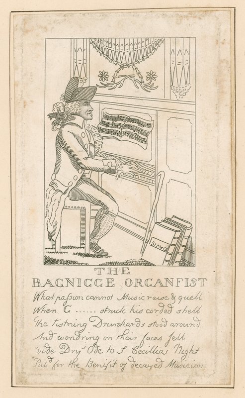 Charley Griffith, organista z Bagnigge Wells autorstwa English School