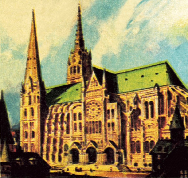 Katedra w Chartres autorstwa English School