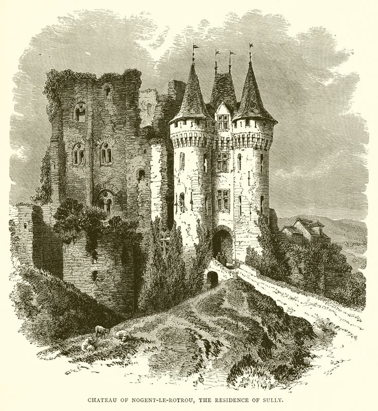 Zamek Nogent-le-Rotrou, rezydencja Sully autorstwa English School