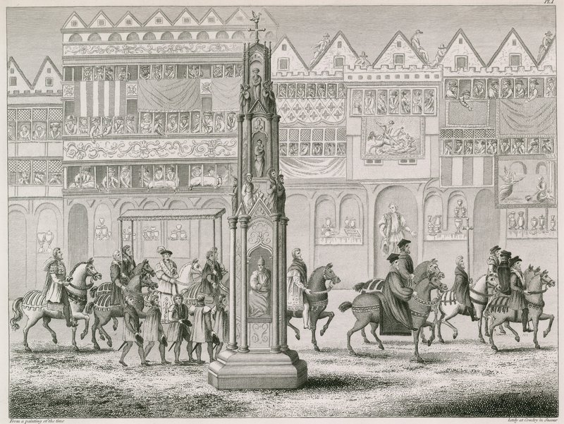 Krzyż Cheapside, jaki pojawił się w roku 1547 autorstwa English School