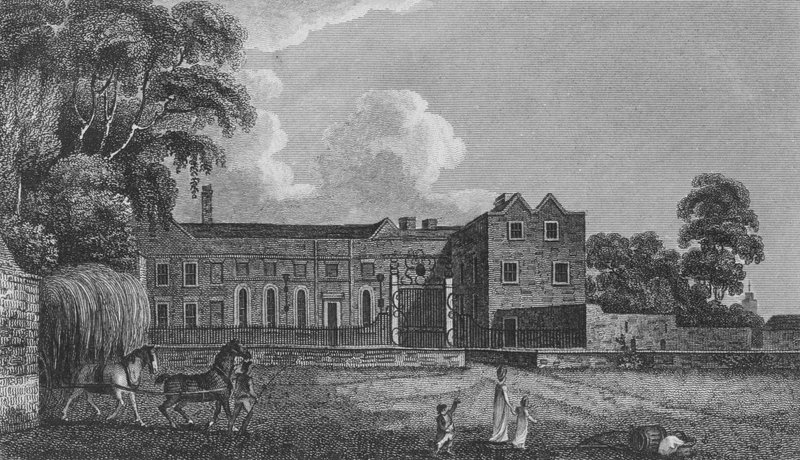 Cheshunt House, Hertfordshire (grawerowanie) autorstwa English School